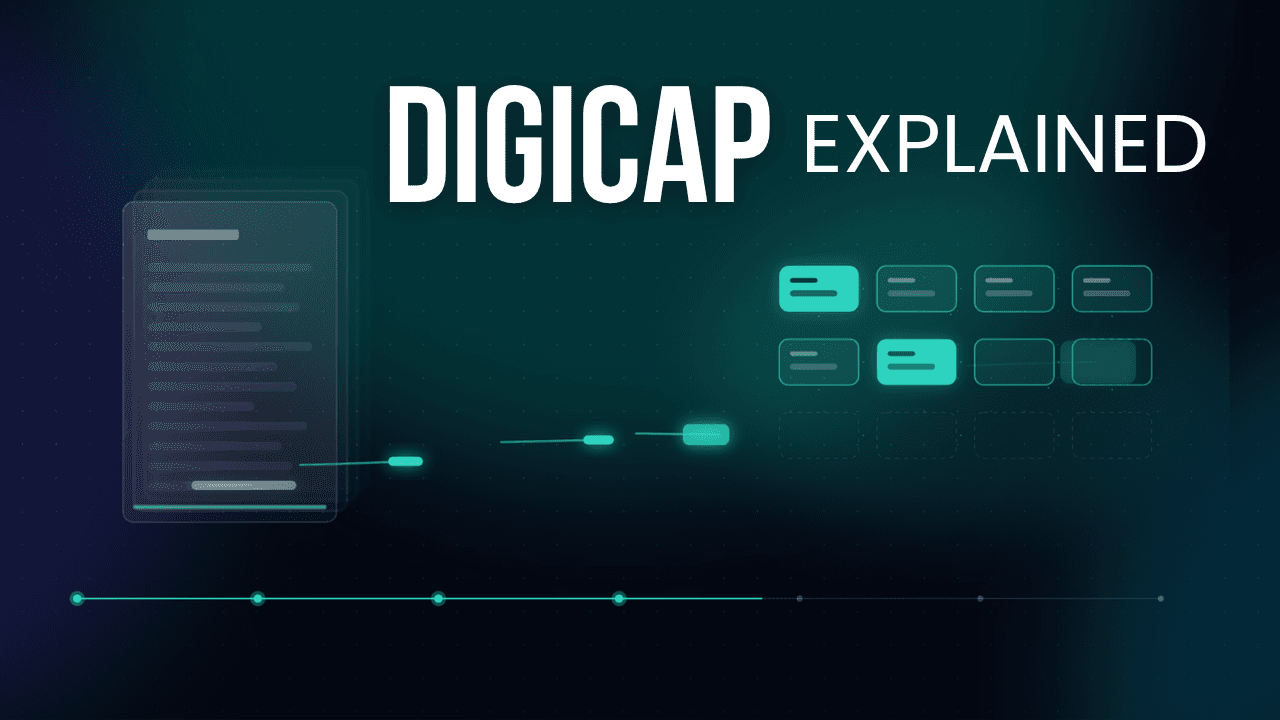 DIGICAP explained - Data is flowing from a document into a structure
