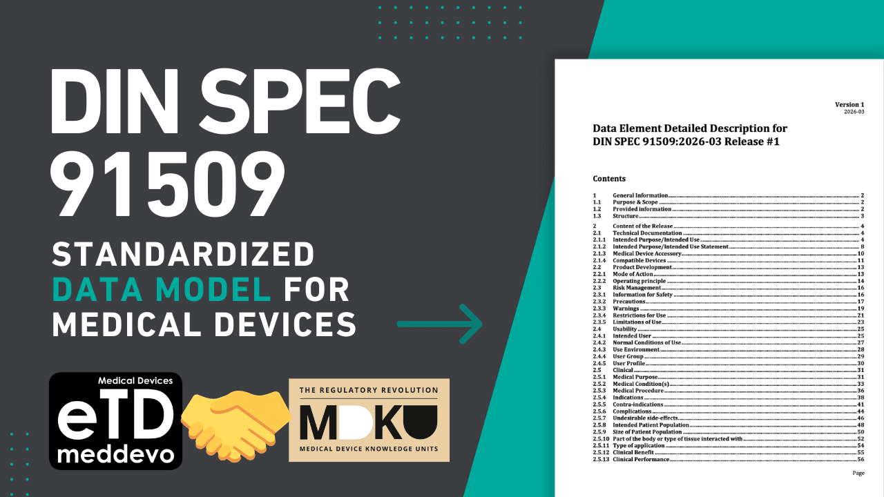 DIN SPEC 91509 Is Here: The First Standardized Data Model for Medical Device Documentation