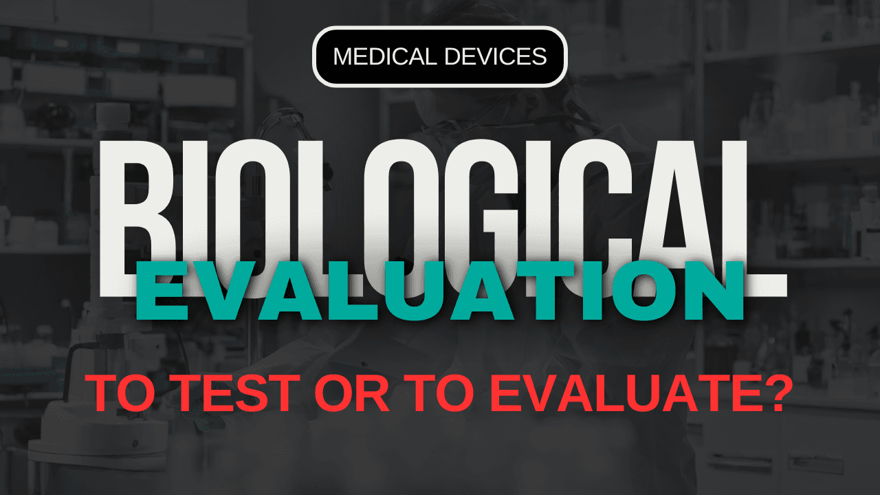 Biological Evaluation: You might not need tests!