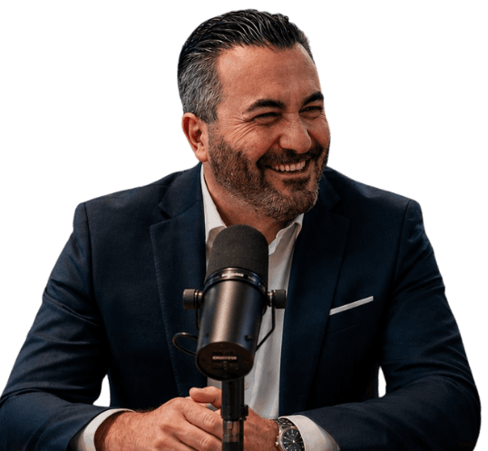 Dr. Bassil Akra at the microphone